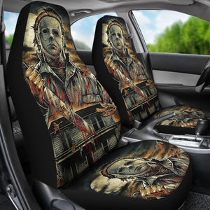 Michael Myers Halloween Car Seat Covers Movie Fan Gift Universal Fit 103530 - CarInspirations