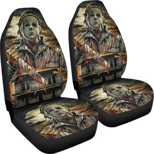 Michael Myers Halloween Car Seat Covers Movie Fan Gift Universal Fit 103530 - CarInspirations