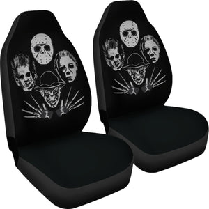 Michael Myers Jason Voorhees Freddy Krueger Leatherface Horror Car Seat Covers Universal Fit 103530 - CarInspirations