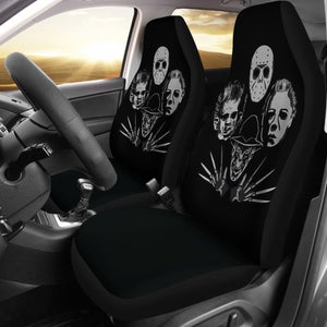 Michael Myers Jason Voorhees Freddy Krueger Leatherface Horror Car Seat Covers Universal Fit 103530 - CarInspirations