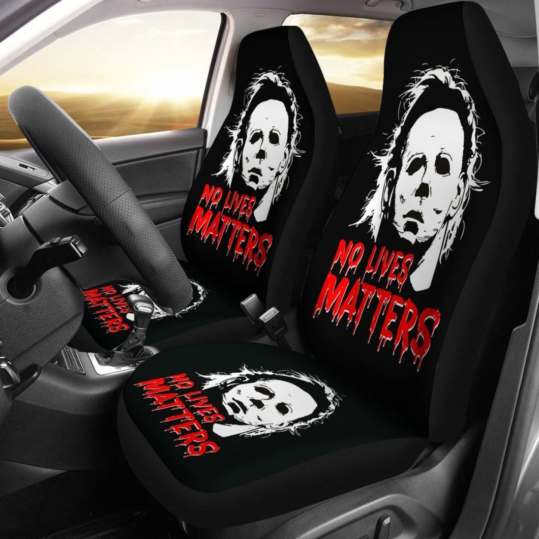 Michael Myers No Lives Matters Car Seat Covers Movie Fan Gift Universal Fit 103530 - CarInspirations