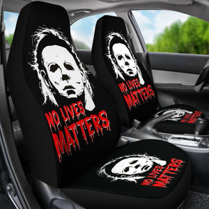 Michael Myers No Lives Matters Car Seat Covers Movie Fan Gift Universal Fit 103530 - CarInspirations