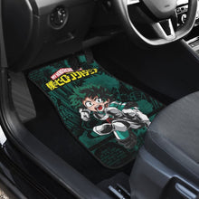 Load image into Gallery viewer, Midoriya Izuku Deku My Hero Academia Car Floor Mats Manga Mixed Anime Green Universal Fit 175802 - CarInspirations