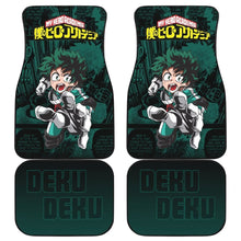 Load image into Gallery viewer, Midoriya Izuku Deku My Hero Academia Car Floor Mats Manga Mixed Anime Green Universal Fit 175802 - CarInspirations