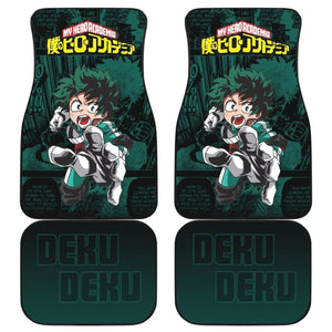 Midoriya Izuku Deku My Hero Academia Car Floor Mats Manga Mixed Anime Green Universal Fit 175802 - CarInspirations