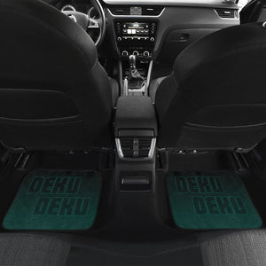 Midoriya Izuku Deku My Hero Academia Car Floor Mats Manga Mixed Anime Green Universal Fit 175802 - CarInspirations