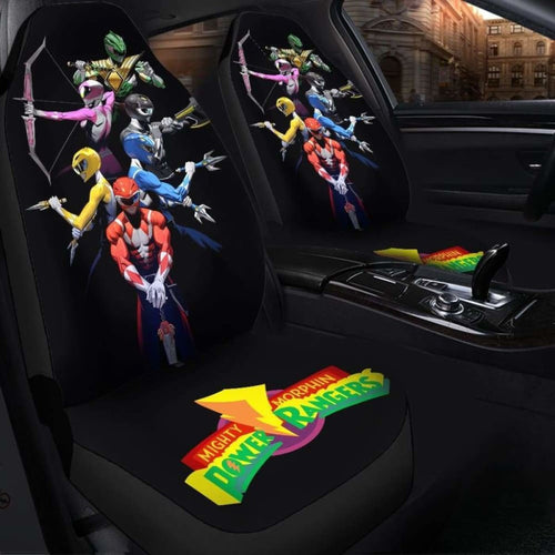 Mighty Morphin Power Rangers Seat Covers 101719 Universal Fit - CarInspirations