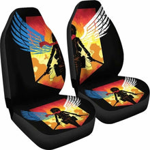 Load image into Gallery viewer, Mikasa Attack On Titan Car Seat Covers Universal Fit 051012 - CarInspirations