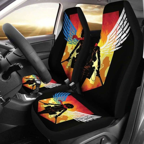 Mikasa Attack On Titan Car Seat Covers Universal Fit 051012 - CarInspirations