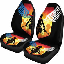 Load image into Gallery viewer, Mikasa Attack On Titan Car Seat Covers Universal Fit 051012 - CarInspirations