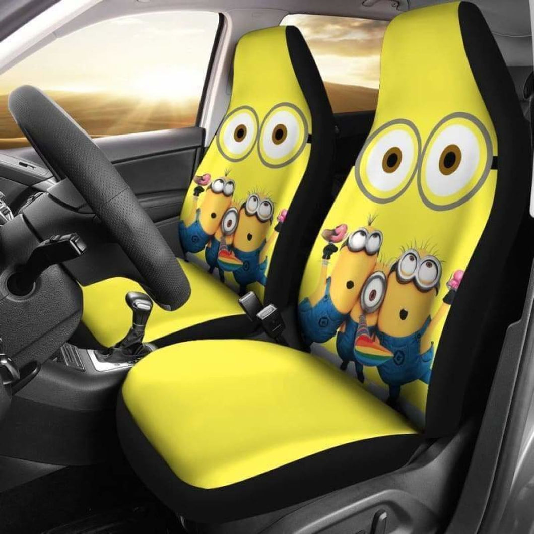 Minion Funny Car Seat Covers Universal Fit 051312 - CarInspirations