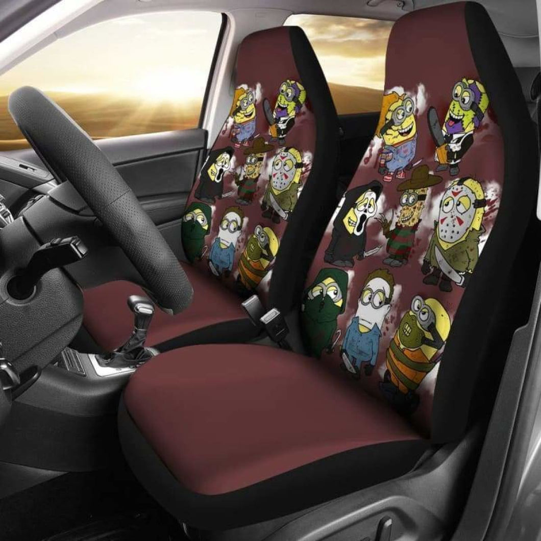 Minion Horror Car Seat Covers Universal Fit 051312 - CarInspirations