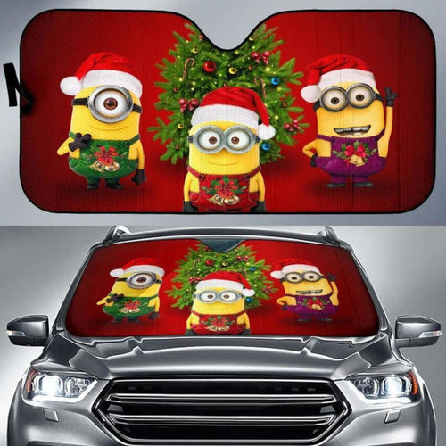 Minions Christmas Car Auto Sun Shades Universal Fit 051312 - CarInspirations