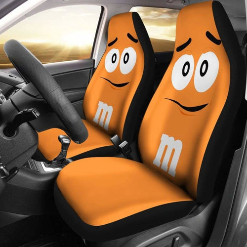 M&M Chocolate Car Seat Covers 1 Universal Fit 051012 - CarInspirations