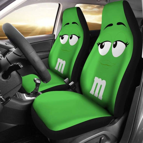 M&M Chocolate Car Seat Covers 2 Universal Fit 051012 - CarInspirations
