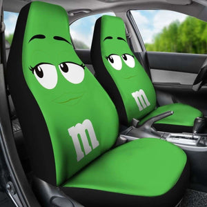 M&M Chocolate Car Seat Covers 2 Universal Fit 051012 - CarInspirations