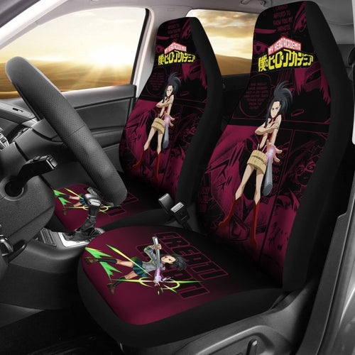 Momo Yaoyorozu My Hero Academia Car Seat Covers Anime Mixed Manga Universal Fit 194801 - CarInspirations