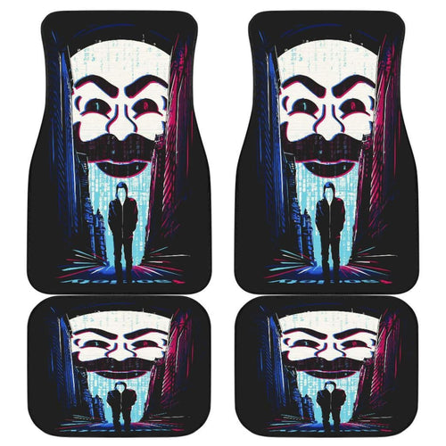 Money Heist Art Car Floor Mats La Casa De Papel Movie H051520 Universal Fit 072323 - CarInspirations