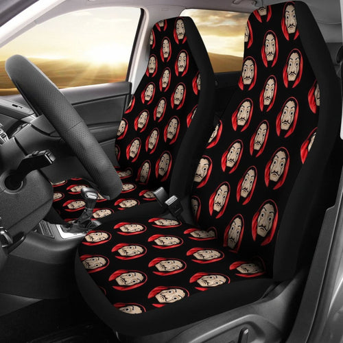 Money Heist Heads Team Seat Covers Amazing Best Gift Ideas 2020 Universal Fit 090505 - CarInspirations