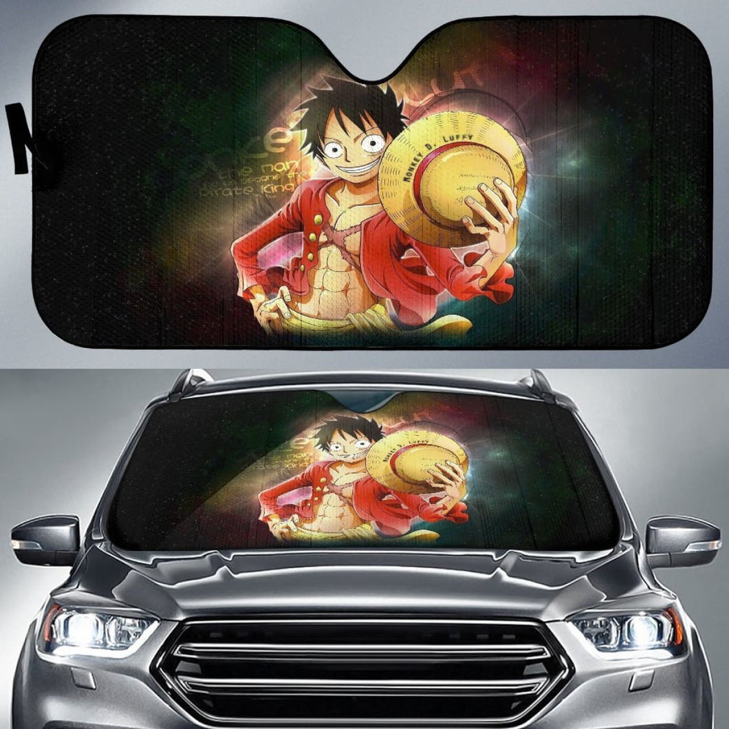 Monkey D. Luffy Car Sun Shades One Piece Anime H033120 Universal Fit 225311 - CarInspirations