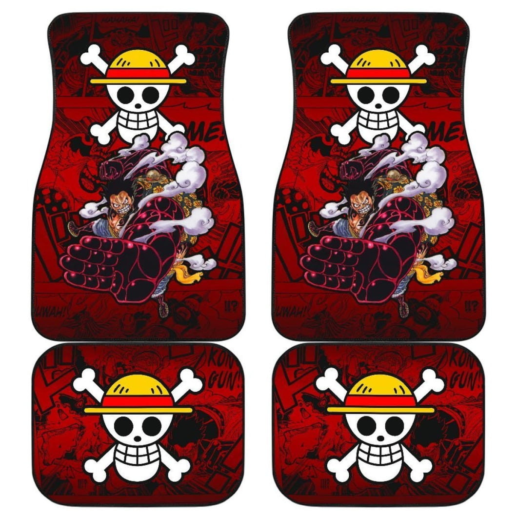 Monkey D. Luffy One Piece Car Floor Mats Manga Mixed Anime Cute Universal Fit 175802 - CarInspirations