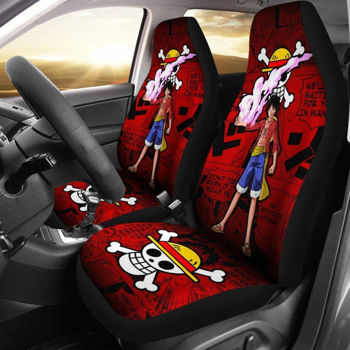 Monkey D Luffy One Piece Car Seat Covers Anime Mixed Manga Funny Universal Fit 194801 - CarInspirations