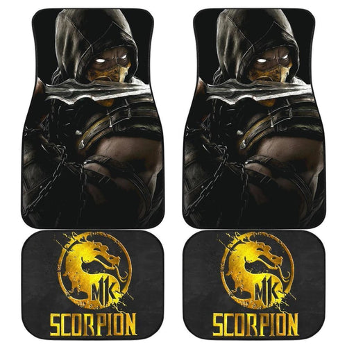 Mortal Kombat Scorpion Car Floor Mats For Gamer Mn05 Universal Fit 111204 - CarInspirations