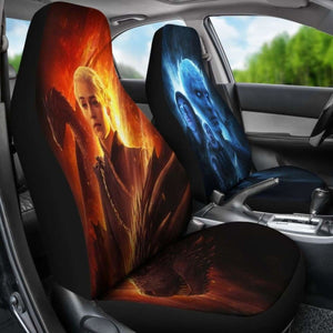 Mother Of Dragon Vs Night King Car Seat Covers Universal Fit 051012 - CarInspirations