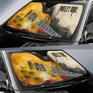 Motley Crue Car Auto Sun Shade Guitar Rock Band Fan Universal Fit 174503 - CarInspirations