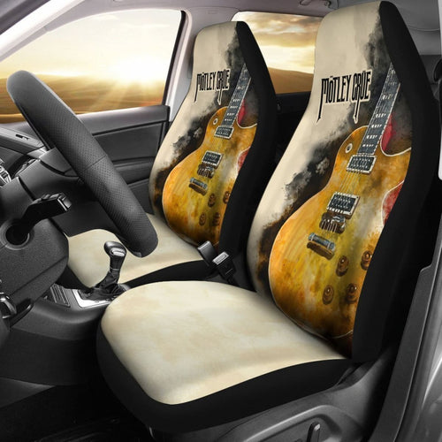 Motley Crue Car Seat Covers Guitar Rock Band Fan Universal Fit 194801 - CarInspirations