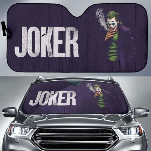 Movie Suicide Squad Joker Smoking Car Sun Shades Universal Fit 051012 - CarInspirations