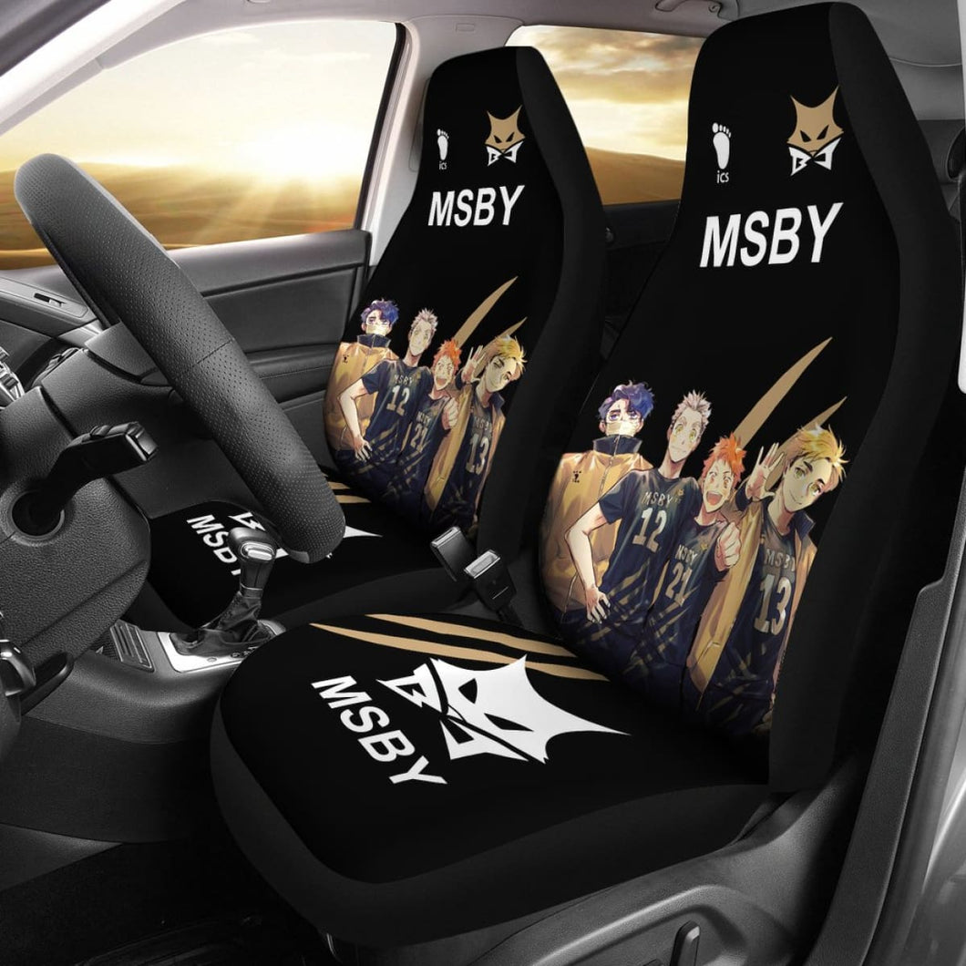 Msby Haikyuu Car Seat Covers Symbol Team Anime Fan Vp10 Universal Fit 194801 - CarInspirations