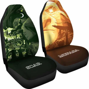 Mufasa And Scar Lion King Car Seat Covers Universal Fit 051312 - CarInspirations