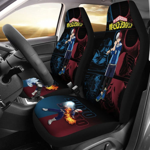 My Hero Academia Manga Mixed Anime Shoto Todoroki Car Seat Covers Universal Fit 194801 - CarInspirations