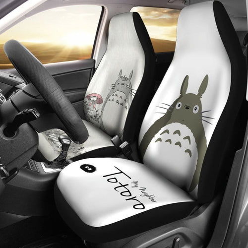 My Neighbor Totoro Black & White Car Seat Covers Lt03 Universal Fit 225721 - CarInspirations