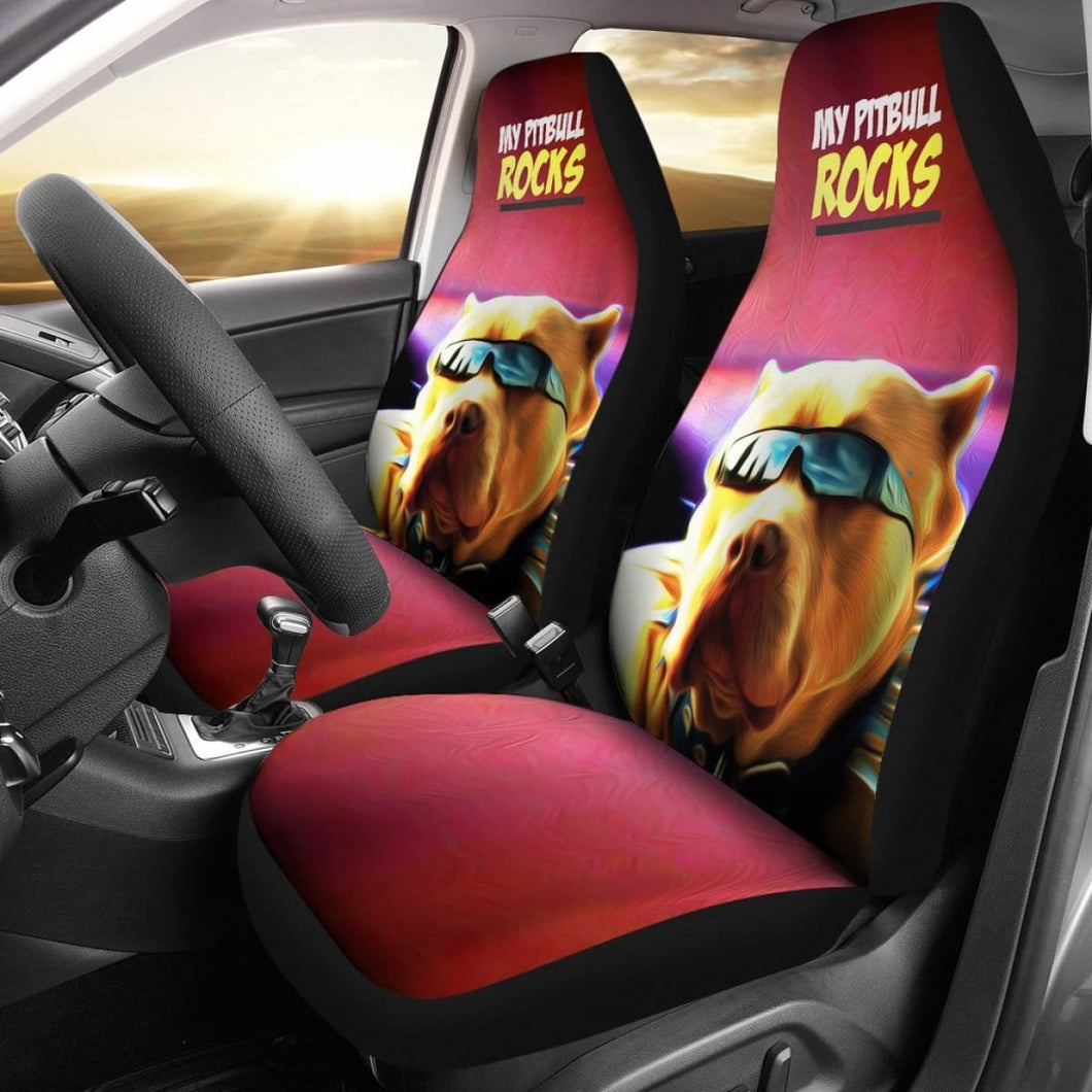 My Pitbull Rocks Car Seat Cover Universal Fit 225721 - CarInspirations