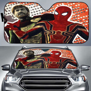 Mysterio Spiderman Car Sun Shades 918b Universal Fit - CarInspirations