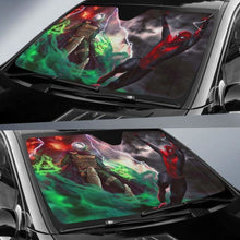 Load image into Gallery viewer, Mysterio Vs Spiderman Car Sun Shades 918b Universal Fit - CarInspirations