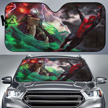 Load image into Gallery viewer, Mysterio Vs Spiderman Car Sun Shades 918b Universal Fit - CarInspirations