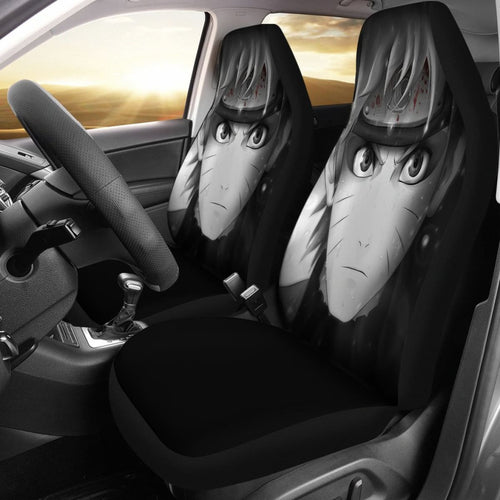 Naruto B&W Seat Covers Amazing Best Gift Ideas 2020 Universal Fit 090505 - CarInspirations