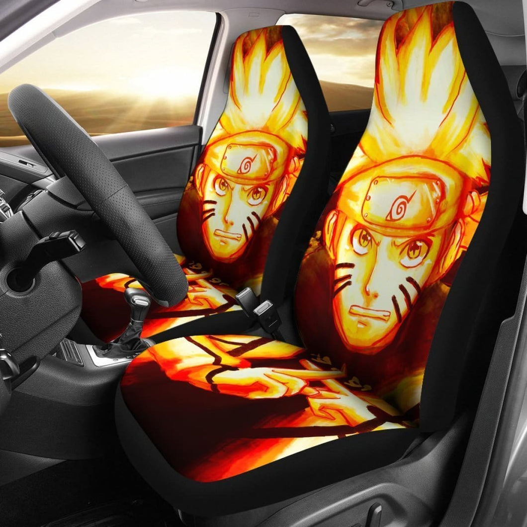 Naruto Ninjutsu Yellow Anime Car Seat Covers Nh06 Universal Fit 225721 - CarInspirations