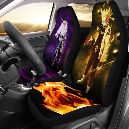 Naruto & Sasuke Anime Car Seat Covers Nh06 Universal Fit 225721 - CarInspirations