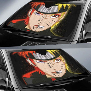 Naruto Vs Pain Car Auto Sun Shades Universal Fit 051312 - CarInspirations