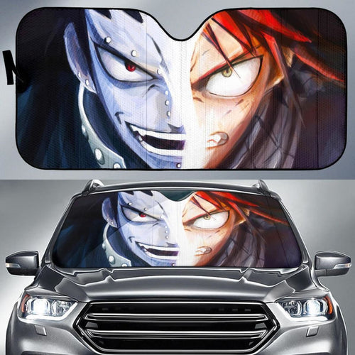 Natsu And Gajeel Fairy Tail Anime Auto Sun Shade Nh06 Universal Fit 111204 - CarInspirations