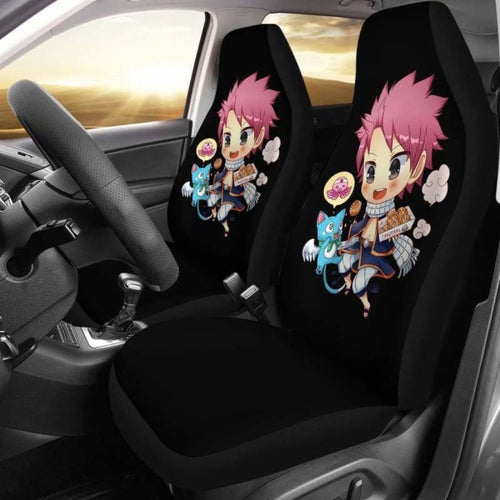 Natsu Happy Chibi Fairy Tail Car Seat Covers Universal Fit 051312 - CarInspirations
