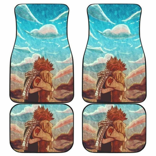 Natsu Love Lucy Fairy Tail Car Floor Mats Universal Fit 051912 - CarInspirations