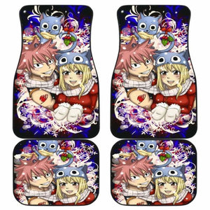Natsu Lucy Christmas Fairy Tail Car Floor Mats Universal Fit 051912 - CarInspirations
