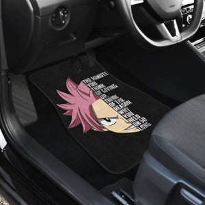 Natsu Quotes Fairy Tail Car Floor Mats Universal Fit 051912 - CarInspirations