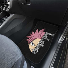 Load image into Gallery viewer, Natsu Quotes Fairy Tail Car Floor Mats Universal Fit 051912 - CarInspirations