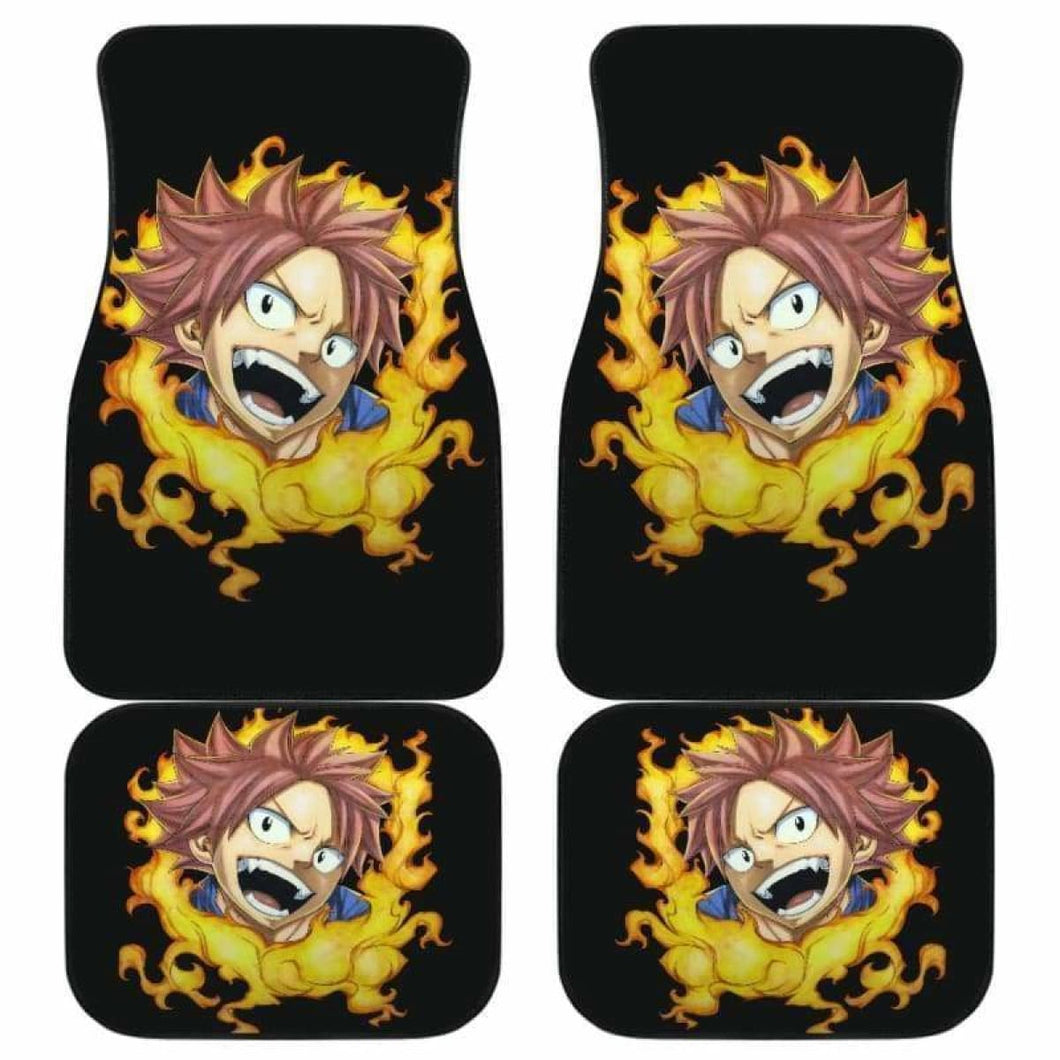Natsu Smile Fire Fairy Tail Car Floor Mats Universal Fit 051912 - CarInspirations